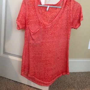 Pink Z supply v neck